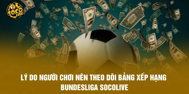 Lý do người chơi nên theo dõi bảng xếp hạng Bundesliga Socolive