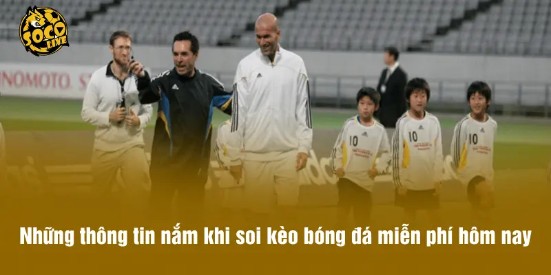 Những thông tin nắm khi soi kèo bóng đá miễn phí hôm nay