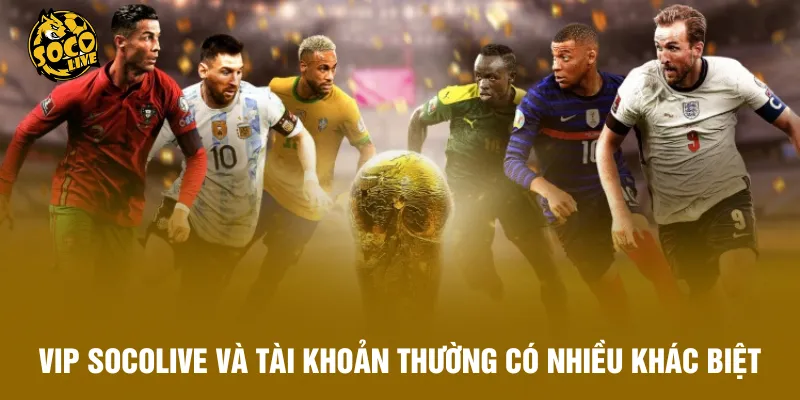 VIP Socolive và tài khoản thường có nhiều khác biệt